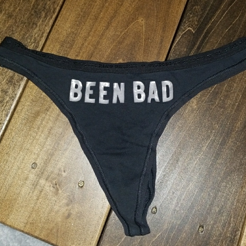 Been bad sexy black thong